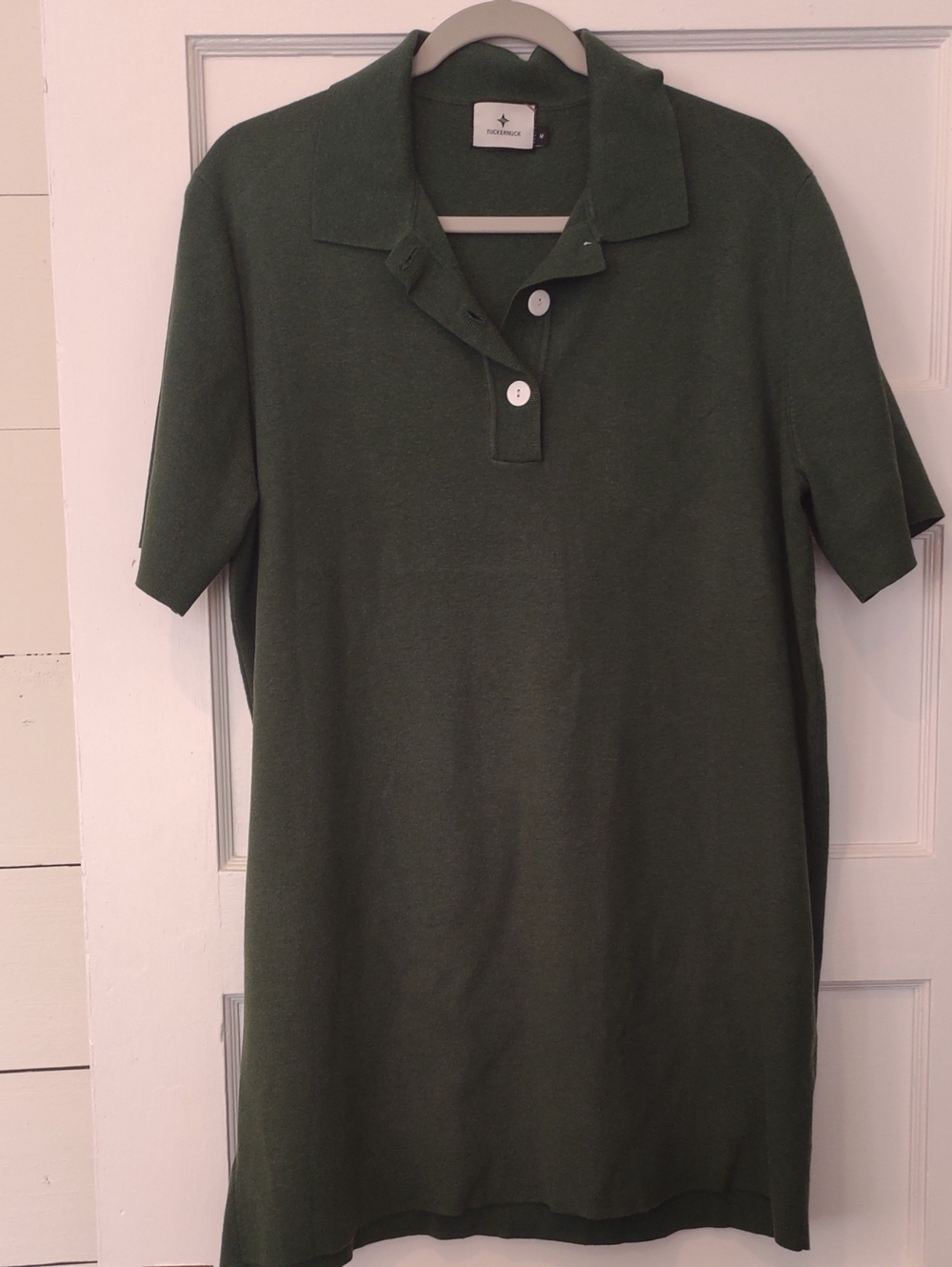 Tuckernuck Dark Olive Green Short-Sleeve Polo Dress